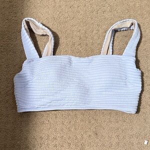 lululemon athletica White Textured Bikini Top